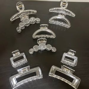 NEW Clear Claw Clips
